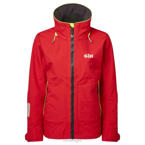 Gill Marine מעיל חוף os3 לנשים PN2XD147 Gill sailing jacket אָדוֹם