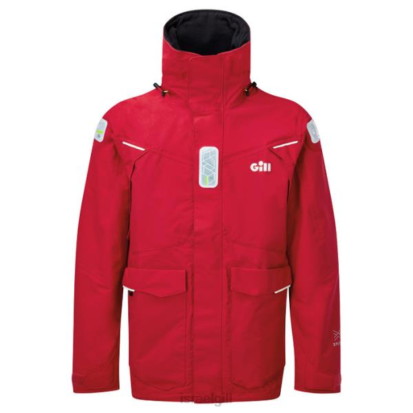 Gill Marine ז'קט os2 offshore לגברים PN2XD91 Gill Marine clothing israel אָדוֹם