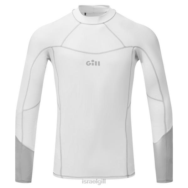 Gill Marine אפוד פרוש לגברים עם שרוול ארוך PN2XD603 Gill sailing jacket לָבָן